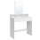 Coiffeuse - HELLOSHOP26 - Miroir Rectangulaire - 2 Tiroirs - 3 Compartiments - Blanc 1