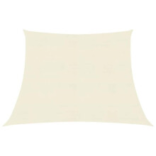 Voile toile d'ombrage parasol 160 g/m² crème 3/4 x 2 m PEHD 02_0009078
