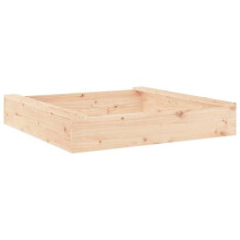 Bac à sable jeu enfant aire de jeux jardin extérieur avec sièges carré bois de pin massif marron 02_0041518
