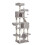Kratzbaum - HELLOSHOP26 - 206 cm - Hellgrau - Spanplatte - Plüschstoff 1