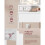 Coiffeuse - HELLOSHOP26 - Miroir LED - 1 tiroir - 2 étagères - Blanc moderne 2