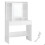 Coiffeuse - HELLOSHOP26 - Miroir LED 3 couleurs - Rangement pratique - Design moderne - 2 tiroirs 1