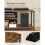Móvel para TV - HELLOSHOP26 - 65 polegadas - Estilo industrial - 2 prateleiras abertas - Aço robusto 3