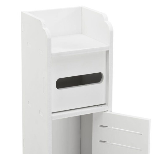 Badmeubel - HELLOSHOP26 - Moderne kast - Composiethout - Wit - 80x15x15 cm 2