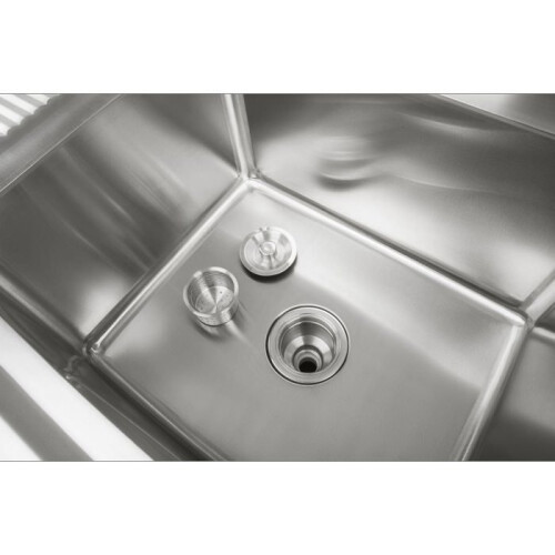 Plonge in inox professionale 120 cm 1