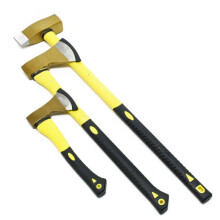 Set di 3 asce composto da un'ascia da spaccare e un martello da spaccare giallo e nero