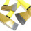 Set di 3 asce composto da un'ascia da spaccare e un martello da spaccare giallo e nero 6
