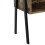 Nachttisch Kommode Metallbeine 52 cm Holzoptik und 2