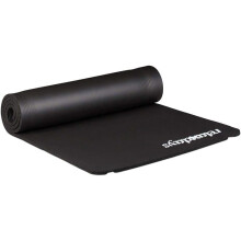 Tapis de yoga 1 cm épaisseur caoutchouc sangle transport gymnastique pilates aérobic noir 13_0002843_3