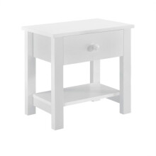 Mesa de cabeceira noturna MDF 41,5cm com 1 gaveta branca 03_0004200