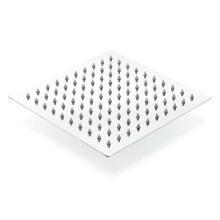 Cabeça de chuveiro quadrada com jato de chuva 20 x 20cm em aço inoxidável