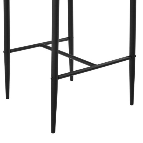 Conjunto de 2 banquetas de bar com pé em aço, assento sintético e altura. 2