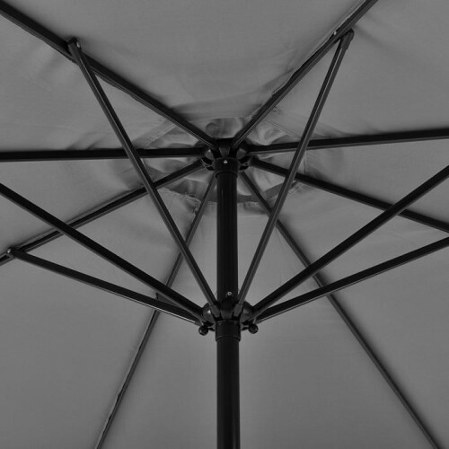 Polyester tuinparasol Staal diameter 300 cm grijs 03_0005910 2