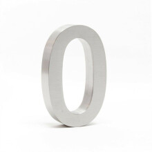 Placa número da casa - Aço inoxidável - 20 cm - Design 3D - Resistente às intempéries - Instalação fácil