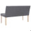Sitzbank Pouf Hocker Möbel Bank 139,5 cm hellgrau Polyester 3002101 4