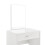Coiffeuse avec miroir tiroir tabouret commode de coiffure 132 cm blanc 03_0005019 3