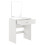 Coiffeuse avec miroir tiroir tabouret commode de coiffure 132 cm blanc 03_0005019 1