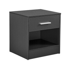 Mesa de cabeceira mesa de noite cómoda móvel de armazenamento gaveta 38 cm cinza 03_0004191