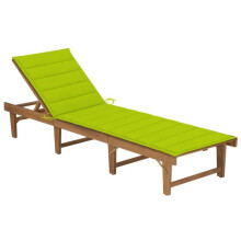 Transat chaise longue baño de sol cama de jardín terraza mueble de exterior plegable 200 cm con cojín madera de acacia