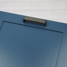 (128mm Handle) Dark Grey Cabinet Handles Square D-Bar 128-288mm
