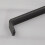 (128mm Handle) Dark Grey Cabinet Handles Square D-Bar 128-288mm 6