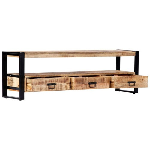 Mueble buffet TV diseño práctico 150 cm de madera maciza de mango 2502013 2