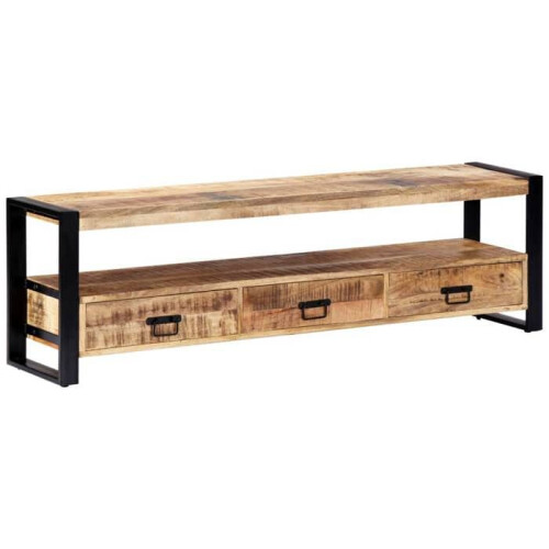 Mueble buffet TV diseño práctico 150 cm de madera maciza de mango 2502013