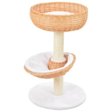 Kattenboom - Helloshop26 - 3702280 - Natuurlijke sisal - Wilgenhout - 2 manden
