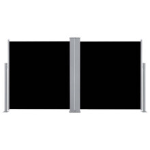 Tenda retrátil - HELLOSHOP26 - 120 x 600 cm - Preto - Resistente aos UV - Montagem automática