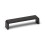 (128mm Handle) Dark Grey Cabinet Handles Square D-Bar 128-288mm 9