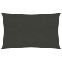 Voile toile d'ombrage parasol 160 g/m² 2,5 x 4,5 m anthracite PEHD 02_0008908