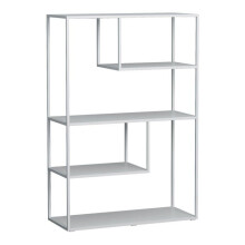 Biblioteca - HELLOSHOP26 - 4 níveis - Aço branco - 126 x 85 x 35 cm - Design contemporâneo