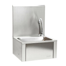 Fregadero de acero inoxidable gastro con control de rodilla, lavabo anti-salida 16_0002395