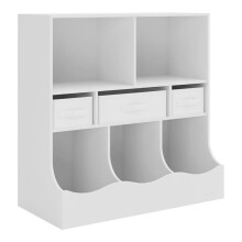 Biblioteca per bambini 75 x 80 x 40 cm bianco 03_0008993