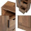Mobile da bagno - HELLOSHOP26 - 100 x 50 x 25 cm - 2 ripiani - 2 cassetti - Nero 4