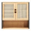 Armadio a muro - HELLOSHOP26 - 60x60x20 cm - 2 porte - MDF e bambù - Design senza tempo 2