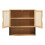 Armadio a muro - HELLOSHOP26 - 60x60x20 cm - 2 porte - MDF e bambù - Design senza tempo 3