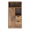 Mobile da bagno - HELLOSHOP26 - 100 x 50 x 25 cm - 2 ripiani - 2 cassetti - Nero 2