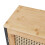 Armadio a muro - HELLOSHOP26 - 60x60x20 cm - 2 porte - MDF e bambù - Design senza tempo 4