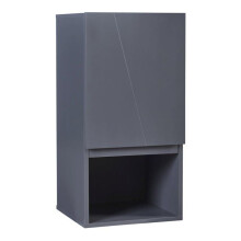 Wandschrank - HELLOSHOP26 - 60x30x30 cm - Grau - MDF - Badezimmer