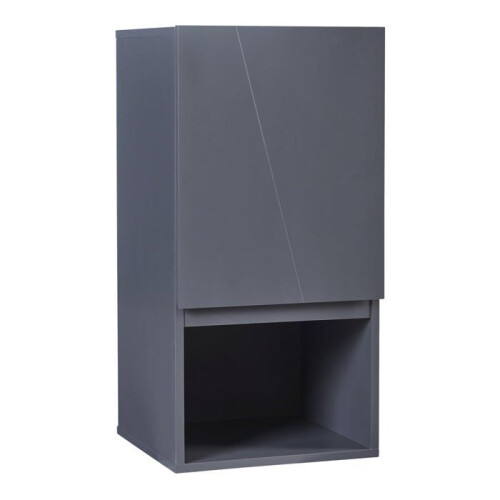Wandschrank - HELLOSHOP26 - 60x30x30 cm - Grau - MDF - Badezimmer