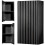 Armadio a muro - HELLOSHOP26 - 30 x 57 x 19 cm - Nero - MDF - Softclose 1