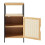 Armadio da bagno - HELLOSHOP26 - 80x40x35 cm - MDF - Bambù - Rattan 3