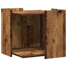 Kat litter box meubel oud hout engineering hout bruin 02_0043345
