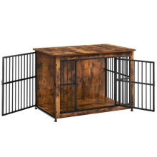 Hundekäfig Möbel, Ablagetisch, moderne Nische für Hunde bis 32 kg, robuster Käfig