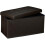 Pouf pieghevole sintetico 76 cm marrone 13_0002808 1