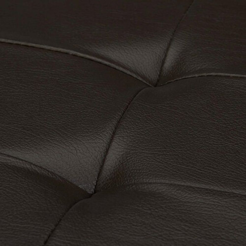 Pouf pieghevole sintetico 76 cm marrone 13_0002808 2
