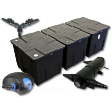 Kit de filtragem de lago para 90000 litros, esterilizador de 36 watts e bomba de 100 watts.