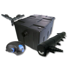 Kit di filtrazione per stagni da 60000 litri 72 watt sterilizzatore e pompa da 100 watt