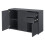 Commode estilizada mueble de almacenamiento práctico con 2 cajones 3 puertas panel de partículas 74 2